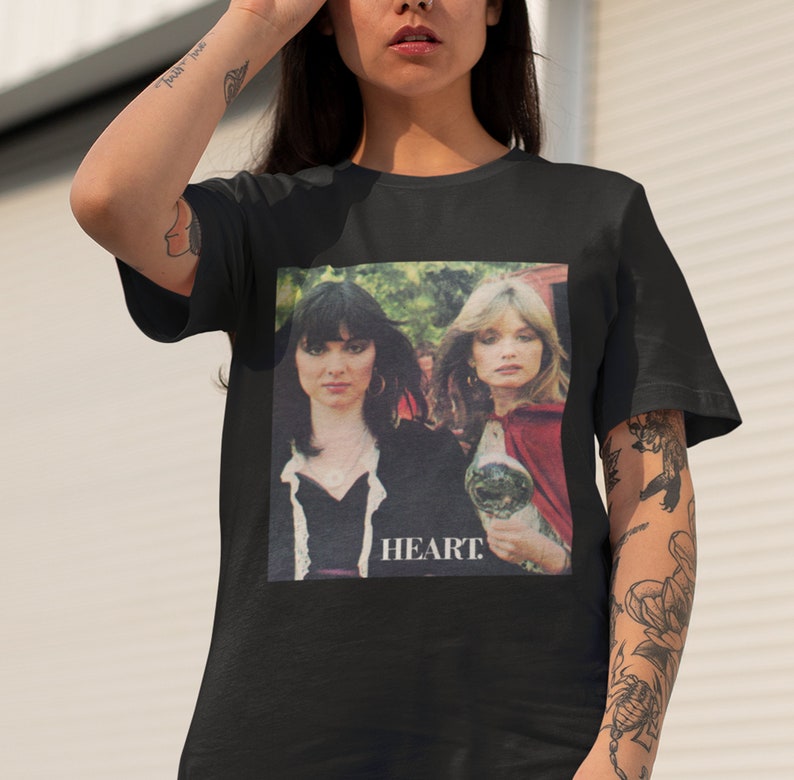 Heart rock band tee vintage 70's rock t shirt american Etsy