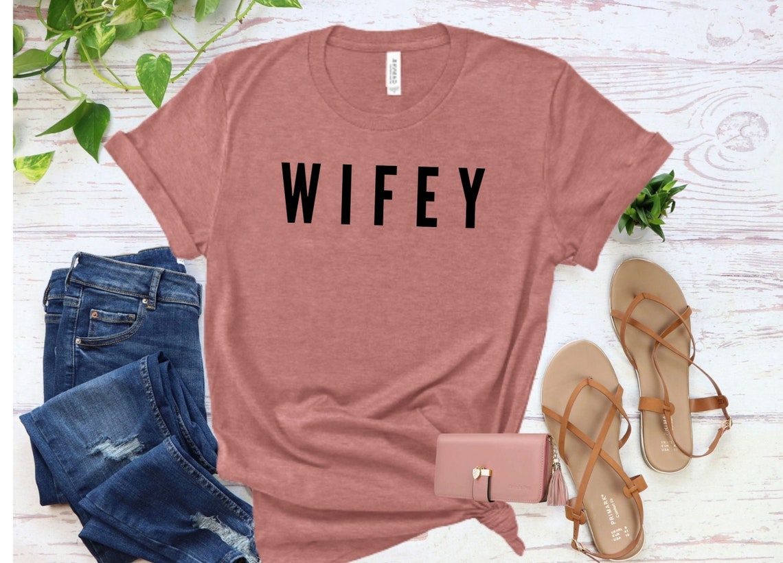 Wifey T-shirtpersonalised Wedding Gifts - Etsy