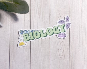Biology Sticker- College Major Sticker- Laptop/ Water Bottle Sticker- Science Sticker