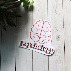 Psychology Sticker- Psychology College Major Sticker- Psychologist- Laptop/ Water Bottle Sticker