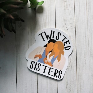 Sticker Yang en Gray Twisted Sisters, sticker Grays Anatomy, sticker laptop/waterfles, Netflix-show