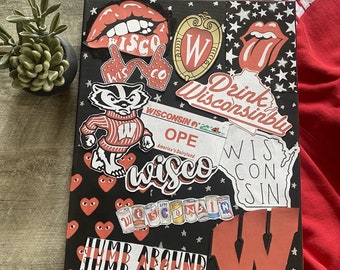 Custom College Dorm Decor, Aesthetic Canvas Board, Handmade (12x16 in)