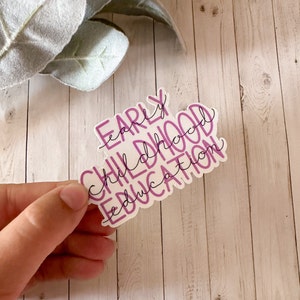 Early Childhood Education Sticker - Waterproof Laptop Decal - Etsy