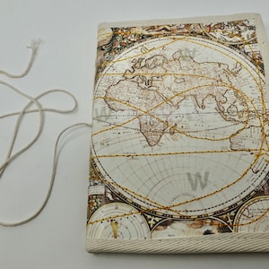 Notizbuch "Weltkarte". Tagebuch, Reisetagebuch, Traumtagebuch, Zeichenbuch, Skizzenbuch, Malbuch, Gästebuch, Rezeptbuch, Kladde