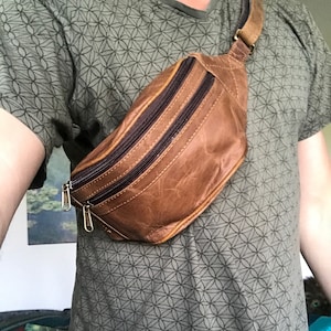 Bolsa de cinto, bolsa de ombro, bolsa de cintura, bolsa de quadril, bolsa de ombro, bolsa de viagem, bolsa de festa, bolsa de quadril, pochete feita de couro genuíno