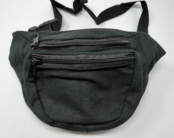 Belt bag made of cotton with 3 zipped compartments, hip bag, shoulder bag, bum bag, shoulder bag, hip bag, fanny pack