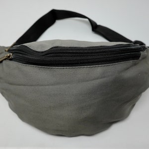 Gürteltasche aus Baumwolle / Cord mit 3 Reißverschlüssen, Hüfttasche, Schultertasche, Bauchtasche, Umhängetasche, Reisetasche, Partytasche