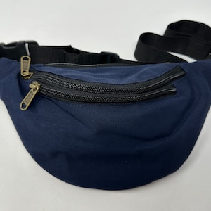 Riñonera de algodón con 3 cremalleras, riñonera, bandolera, bolso de viaje, bolso de fiesta