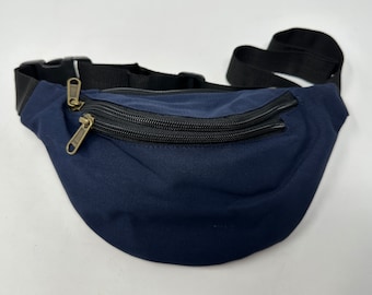 Gürteltasche aus Baumwolle mit 3 Reißverschlüssen, Hüfttasche, Schultertasche, Bauchtasche, Umhängetasche, Reisetasche,Partytasche,Crossbody