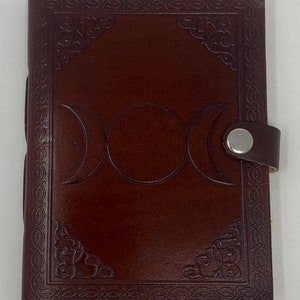 Cuaderno vintage encuadernado en piel "Sol y Luna". Diario, cuaderno de bocetos, libro de dibujo, libro de sueños, libro de ideas, cuaderno, libro de cuero, bloc de notas