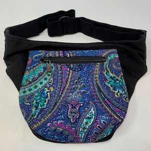 Riñonera con 4 compartimentos con cremallera. Riñonera, riñonera, bandolera, bolsa para teléfono móvil, bolsa de viaje, bolsa para bicicleta