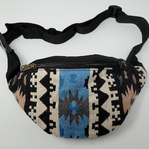Bolsa de algodón con 3 compartimentos: bolsa de vientre, bolsa de hombro, bolsa de hombro, bolsa de teléfono móvil, bolsa de bicicleta, bolsa de perro, bolsa de fiesta