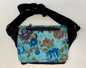 Belt bag with 4 zipped compartments, hip pocket, side pocket, belly pocket, shoulder bag, travel bag, mobile phone pocket, bicycle bag