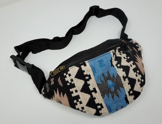 Gürteltasche aus Baumwolle mit 3 Fächern: Bauchtasche, Umhängetasche, Schultertasche, Handytasche, Fahrradtasche, Hundetasche, Partytasche