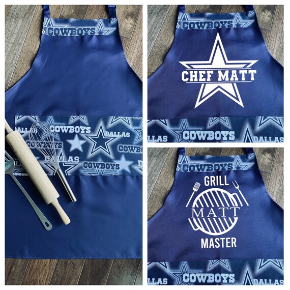Dallas Cowboys Apron Kitchen Apron Customizable Apron Etsy
