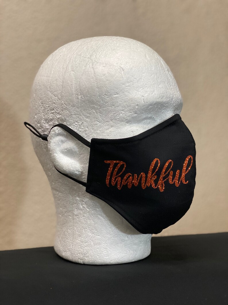 Fall Face Mask with nose wire Thanksgiving face mask Etsy