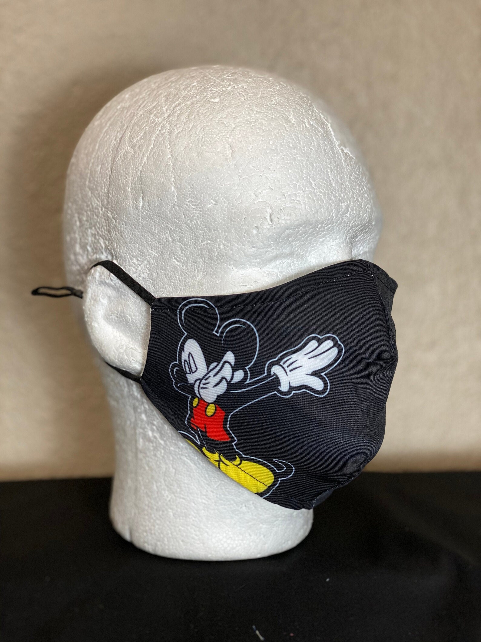 Mickey Mouse Face Mask Etsy