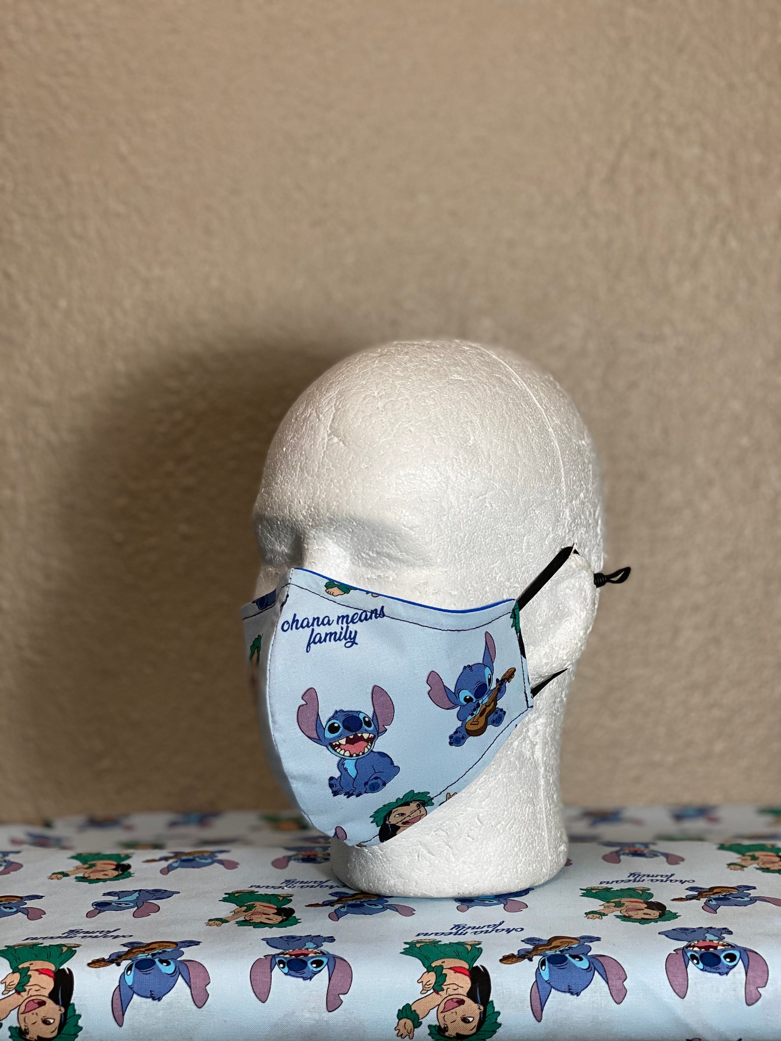 Lilo & Stitch Face Mask with nose wire Elastic with Etsy