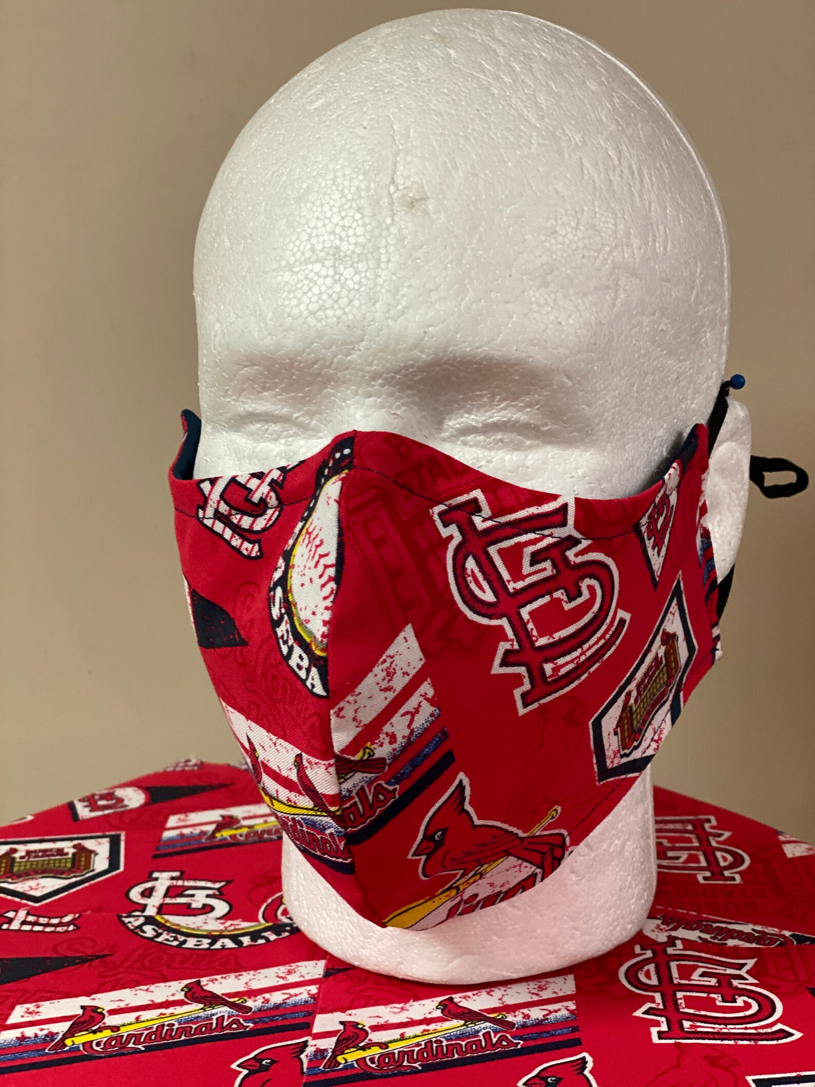 St. Louis Cardinals Face Mask with nose wire Elastic with | Etsy