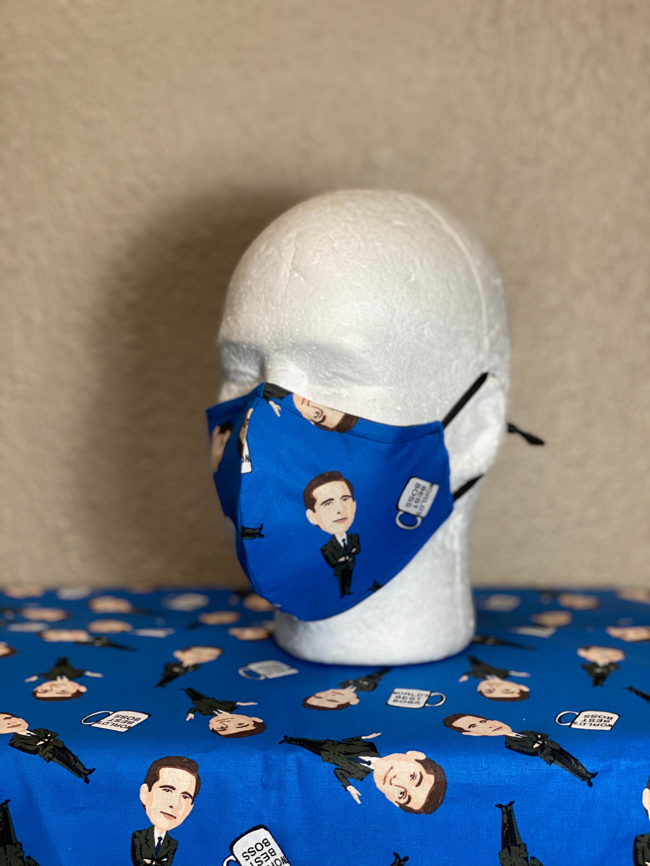 The Office Face Mask with nose wire Elastic with adjustable | Etsy