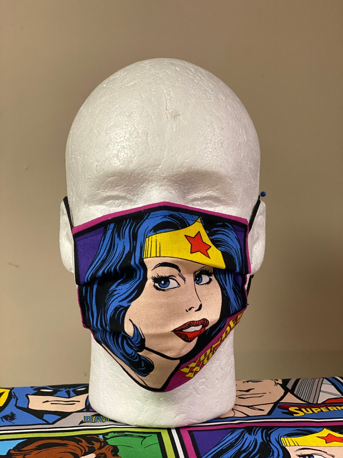 Wonder Women Face Mask Etsy