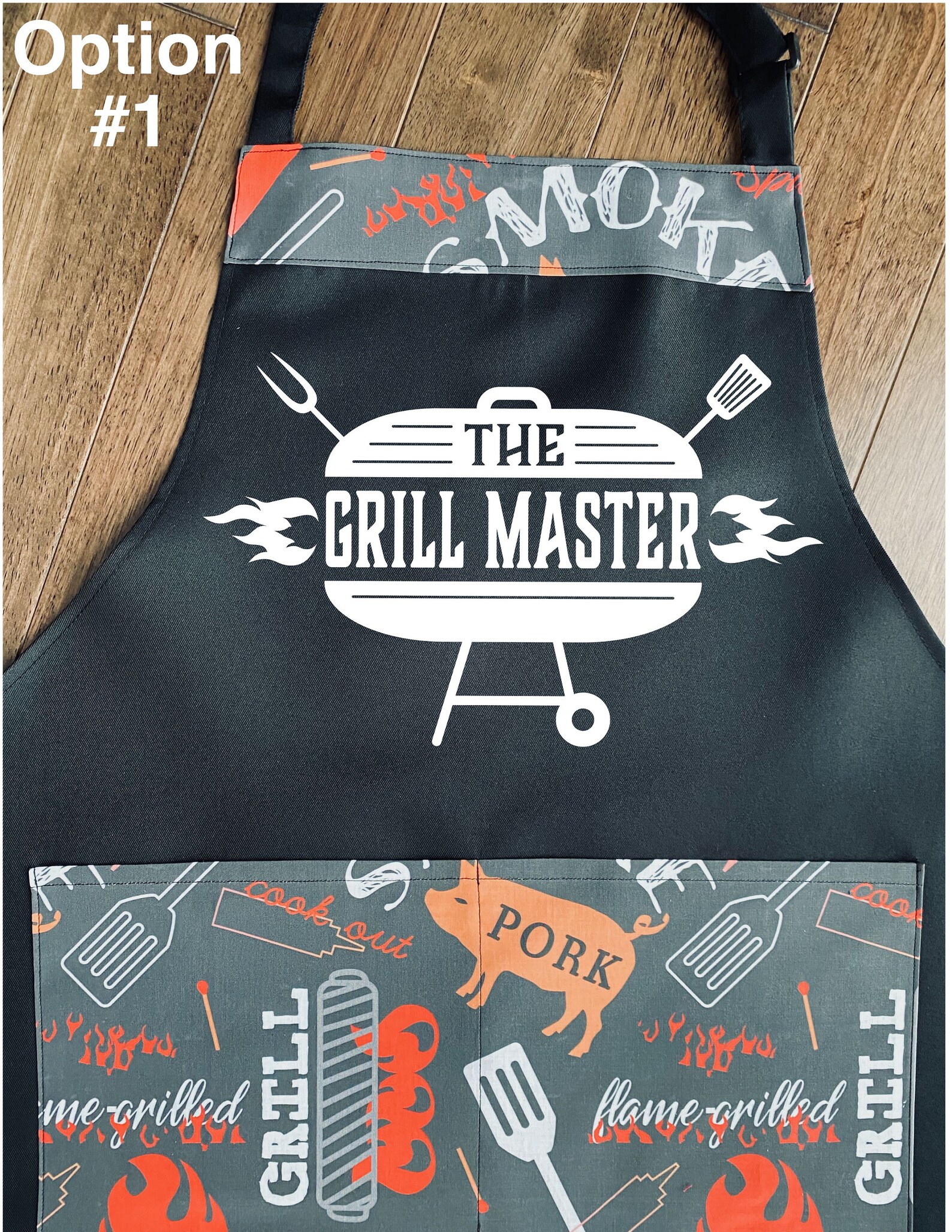Barbecue Apron Customizable Apron Kitchen Apron Etsy