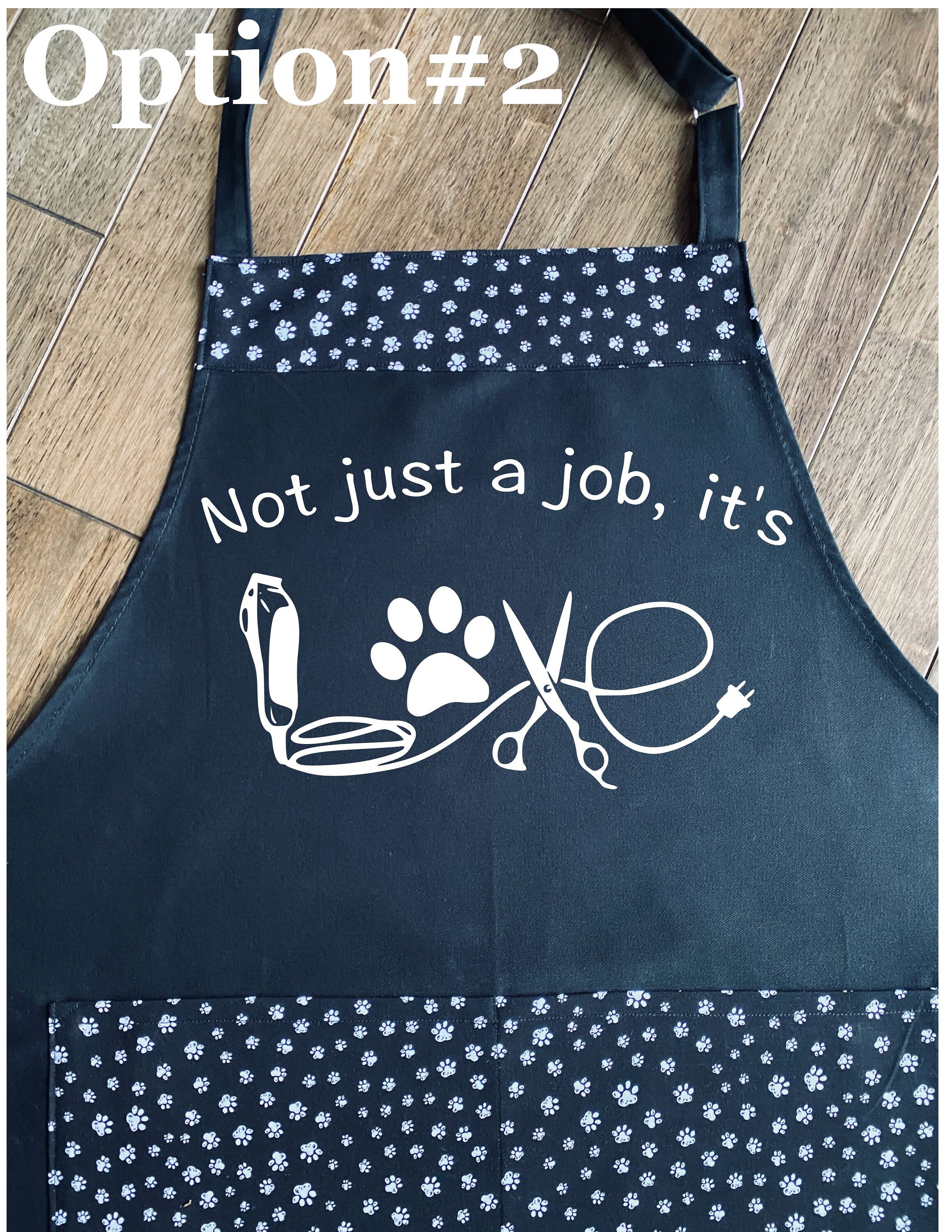Pet Groomer Apron Customizable Apron Etsy