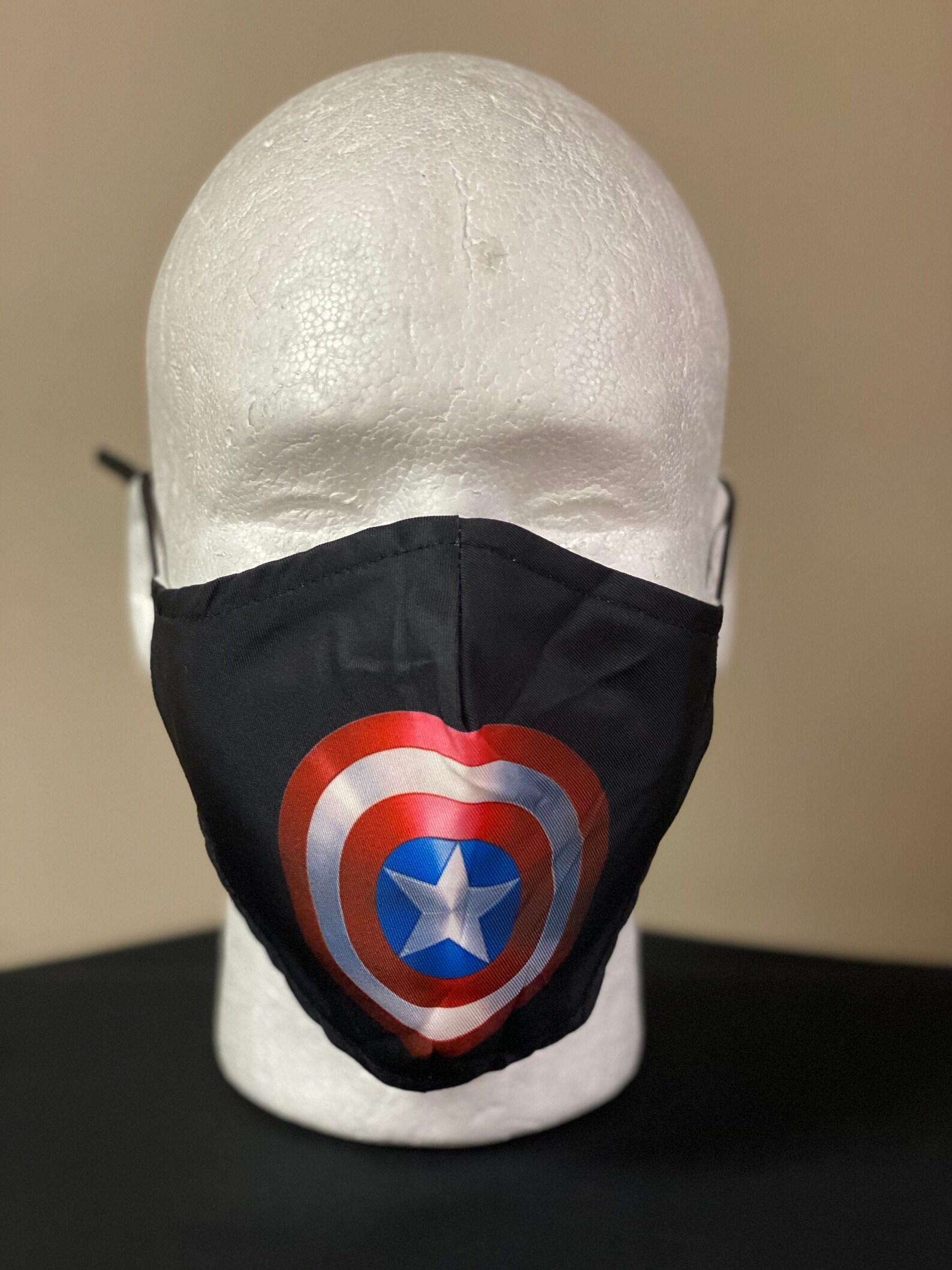 Captain America Face Mask Etsy