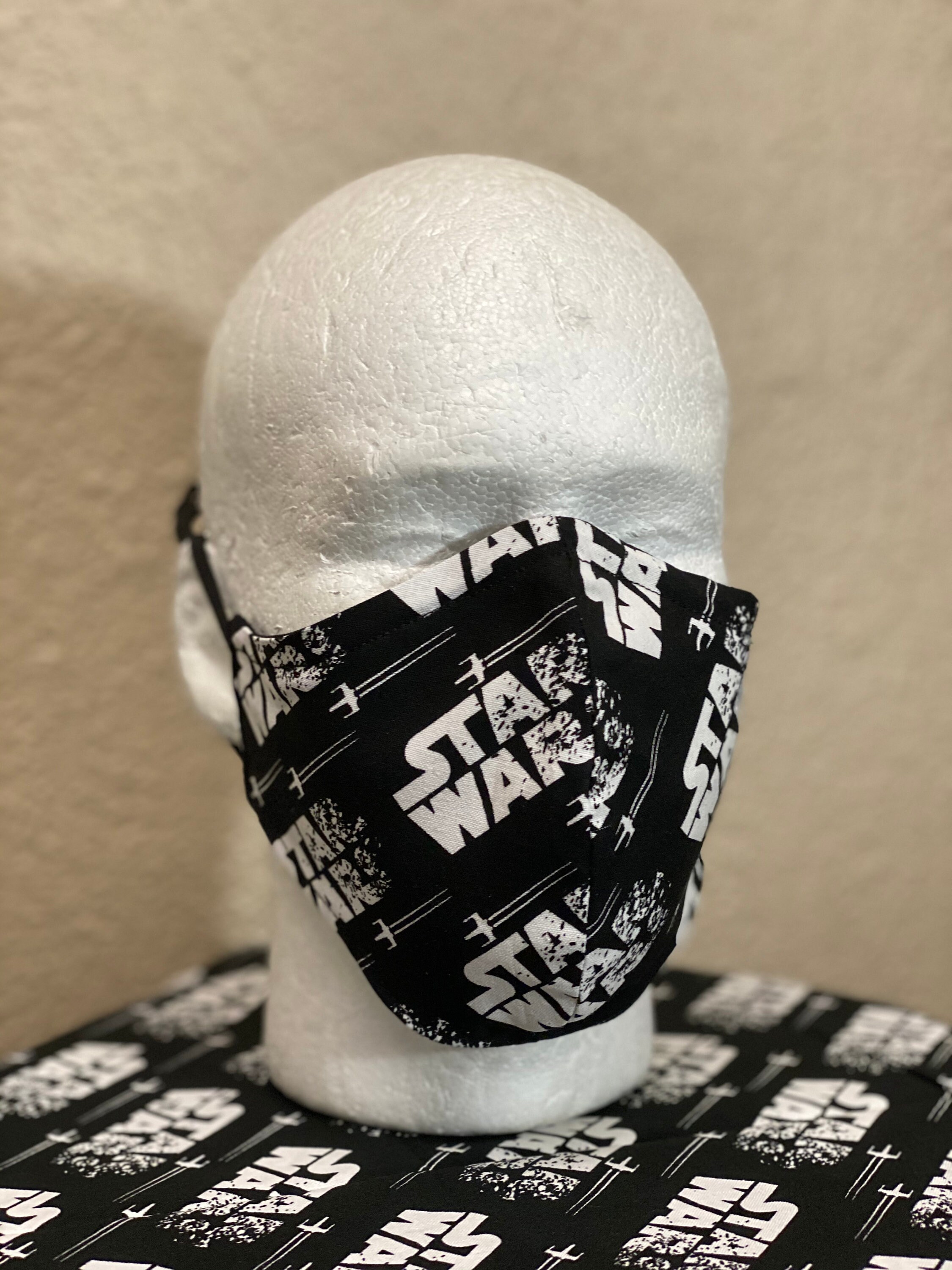 Star Wars Face Mask with nose wire Elastic with adjustable Etsy