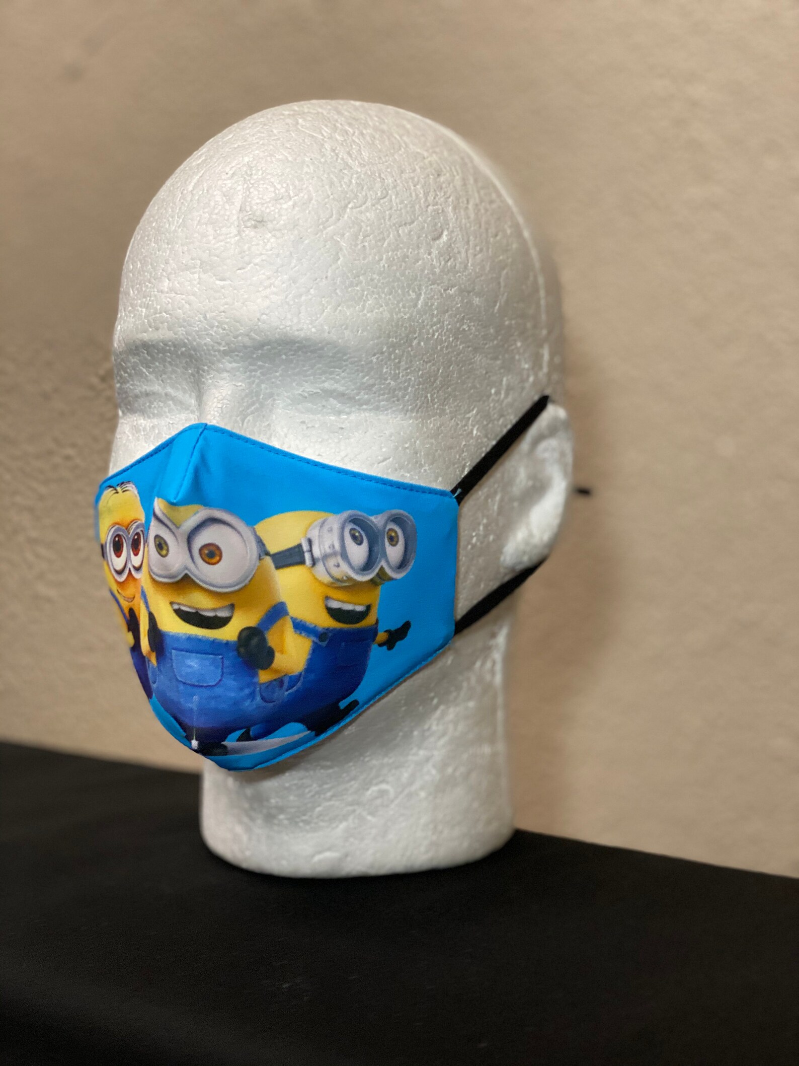 Minions Face Mask with elastic and adjustable beads Etsy