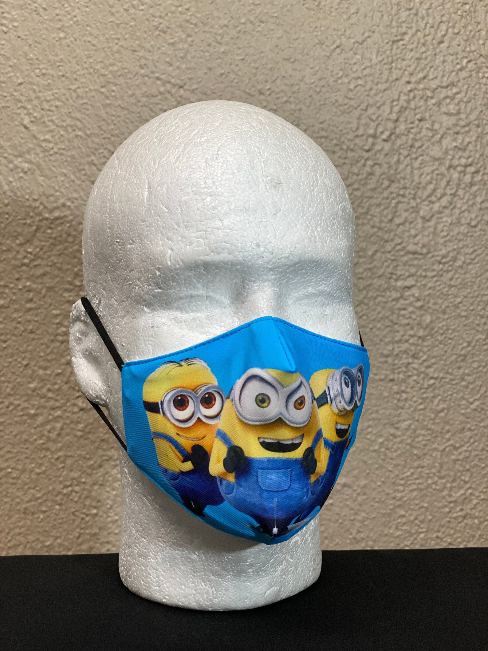 Minions Face Mask with elastic and adjustable beads Etsy
