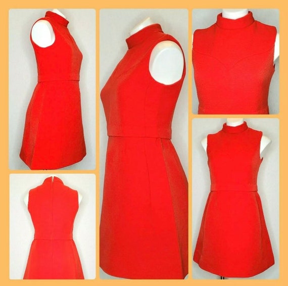 Vintage 60s Maisonette Neiman Marcus Mod Mini dres