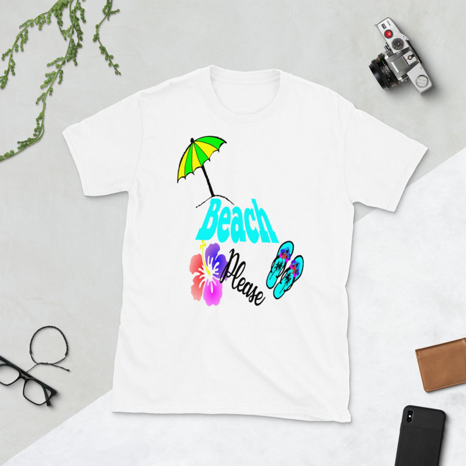 Beach Please camisa de vacaciones para mujer Etsy