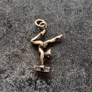 Charm or Pendant Gymnast Balance Beam Sterling Silver 925 For Bracelet Necklace