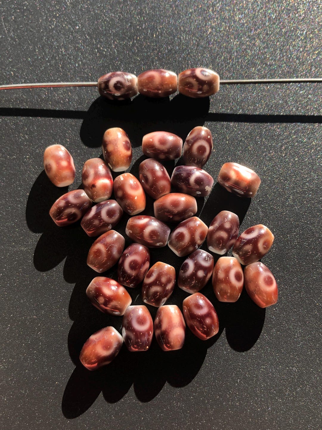 Beads 30 Art Glass Resemble Sea Shell Shapes for Crafting Jewelry ...