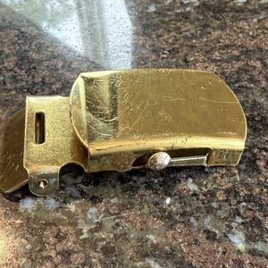 Belt Buckle VTG Military Webbing Style Brass for Militaria Cosplay Costume