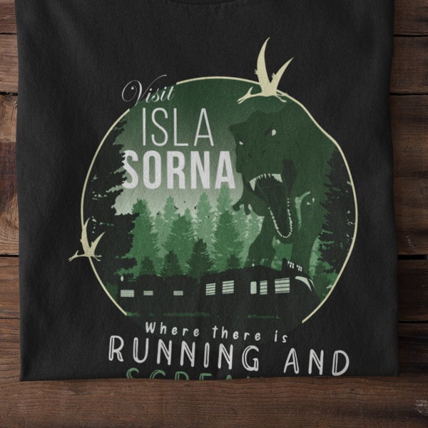 Jurassic Park T-Shirt, Visit Isla Sorna Shirt, Jurassic World Shirt, Visit Isla Sorna National Park, Dinosaur T-Shirt
