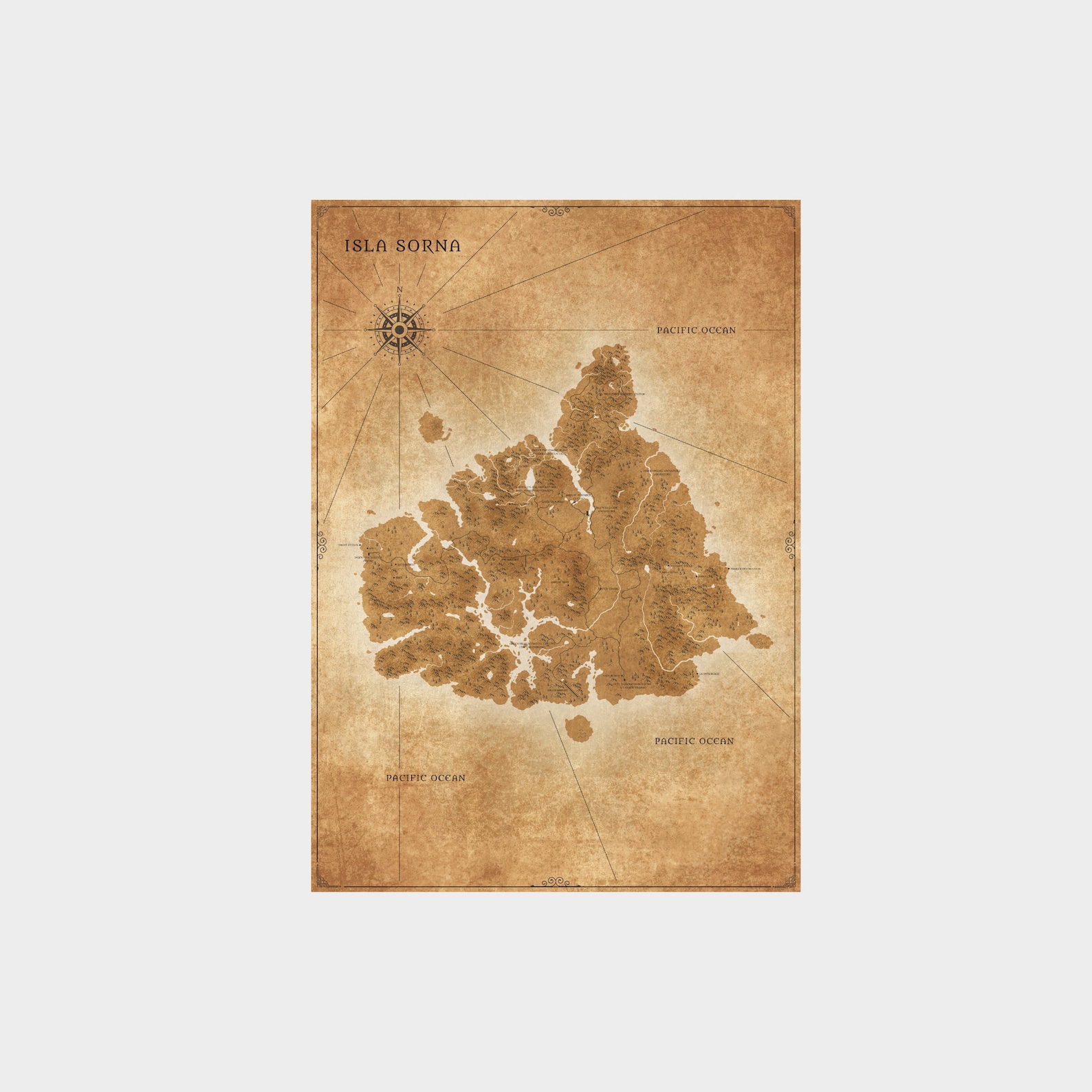 Jurassic Park Isla Sorna Map Poster Isla Sorna Site B Map Etsy Canada Il 1588xN.2281257619 C4nd 