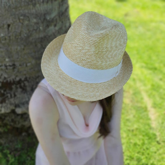 Straw Sun Hat with Cream Trim Women main image 4