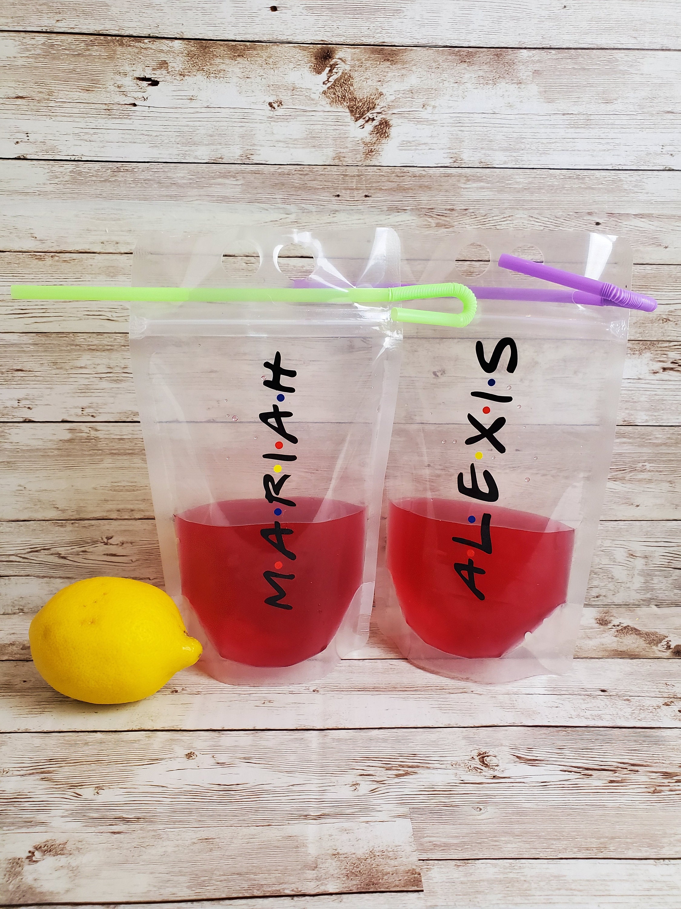 Adult custom drink pouches personalized beverage pouch Etsy