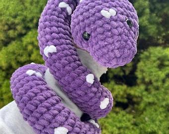 Serpiente de crochet / Serpiente de peluche / Peluche / Peluche de crochet / Peluche de serpiente de crochet