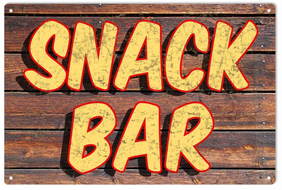 Reproduction Snack Bar Sign Etsy