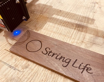 Customized / Personalized Laser Printed Content Name, Words, Logo on Wood
