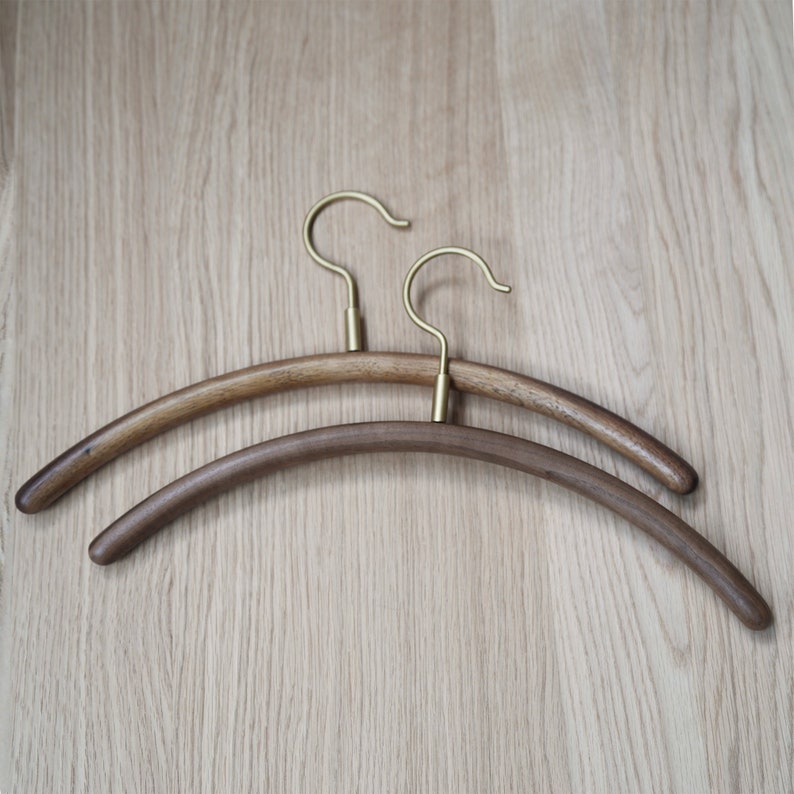 Walnut Wood Hanger, Wooden Hanger, Bridesmaid Hanger, Walnut Wood Household