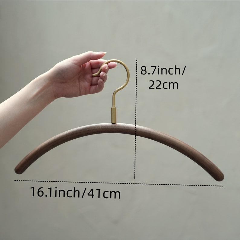 Walnut Wood Hanger, Wooden Hanger, Bridesmaid Hanger, Walnut Wood Household