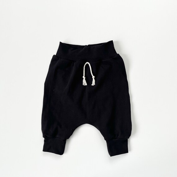 Harem Joggers. Baby Jogger Pants. Kids Pants. Black Joggers. Jogger Pants and Hat. New Baby Gift. Baby Shower Gift. Etsy Canada