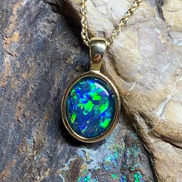 Opal Necklace - Etsy