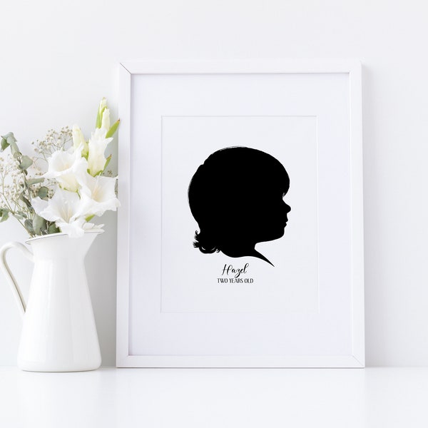 Silhouette Portrait - Etsy