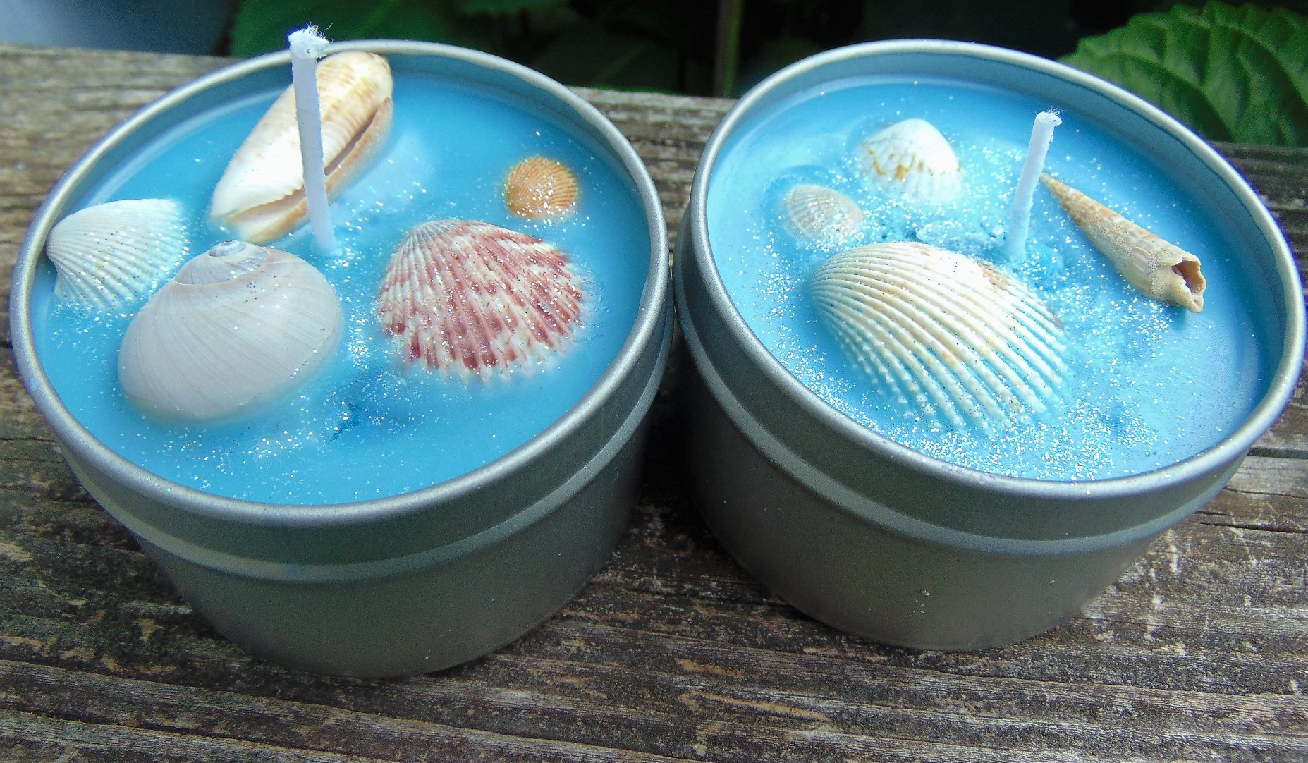 Beach Themed Candles, Beach Candles, Tin Candles, Candles, Handmade