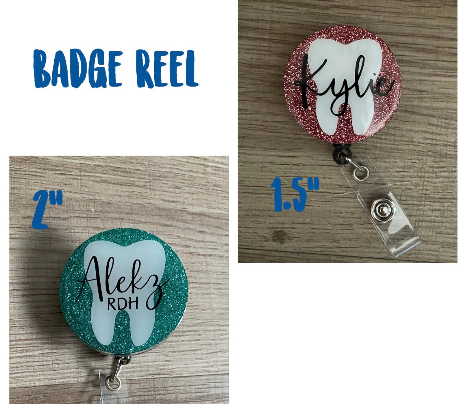 Dental Badge Reel Custom Tooth Etsy
